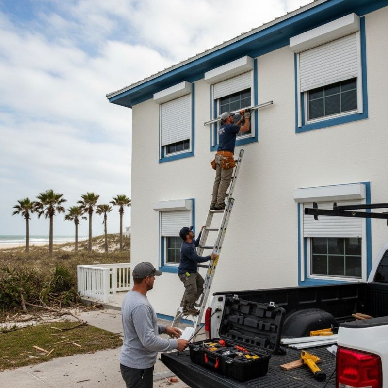 Local Storm Shutters Repair pros at work